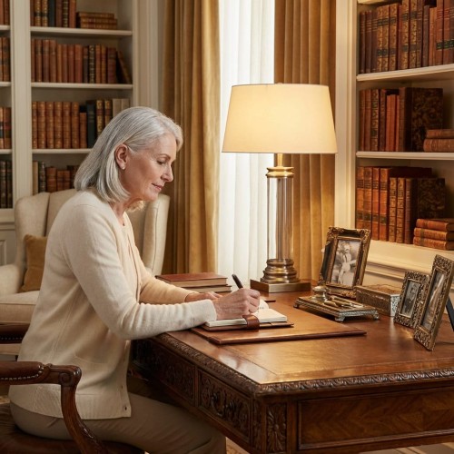 Klasyczne biurko ze starszą kobietą.jpg