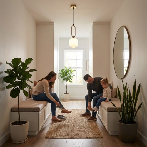 Korytarz z ludźmi ubierającymi buty.jpg