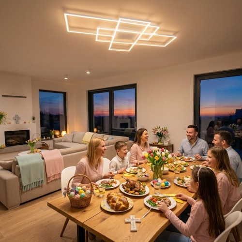 Salon z ludźmi, obiadem i wieczorem.jpg