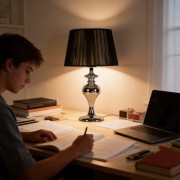 Student na biurku z lampą.jpg